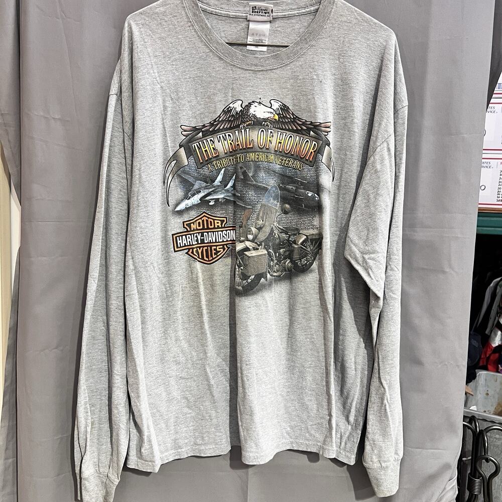 Harley-Davidson "The Trail of Honor" long-sleeve t-shirt Size 2XL BR2124